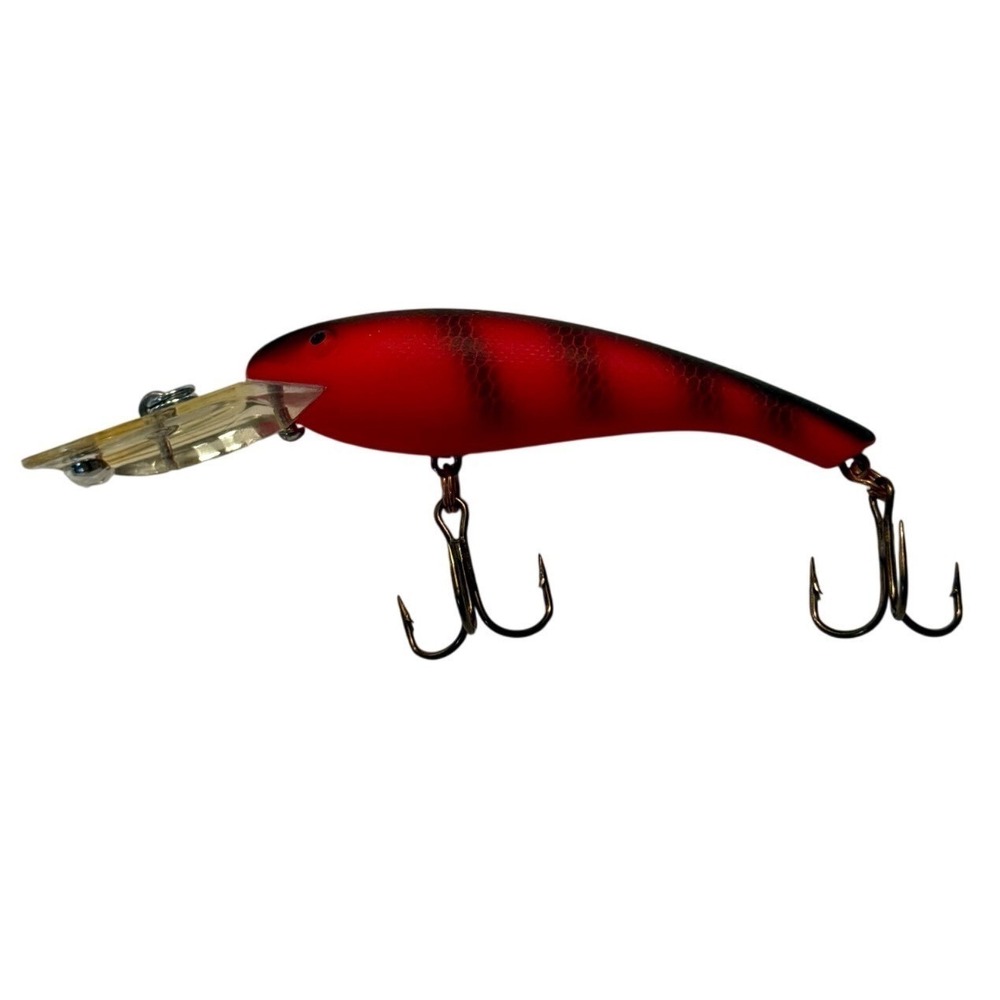 Cotton Cordell Wally Diver Red Black Striped Deep Diving Crankbait Lure 3.25in